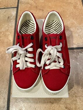 Taos Red Canvas Sneakers